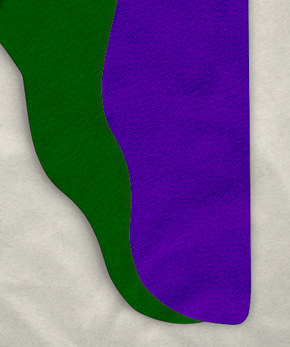 Parti-Color Tights - Hunter Green/Purple<br>34-38 x ~30