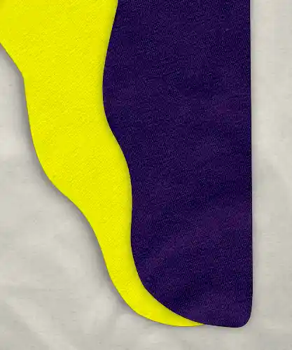 Two Color Tights: Purple/Yellow 43-48 x ~32