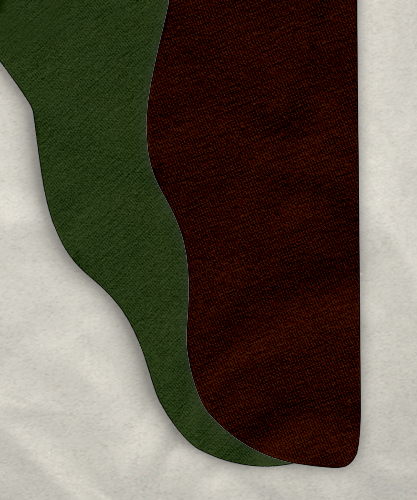 Two Color Tights - Brown/Moss Green, 34-38 x 30