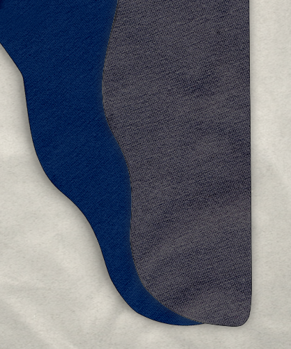 Two Color Tights - Heather Gray/Navy Blue<br>43-48x ~30