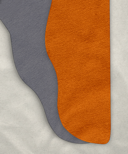 Two Color Tights: Orange/Heather Gray 28-33 x 31