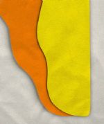 Parti-Color Tights, Orange/Yellow, 39-42w x 24i