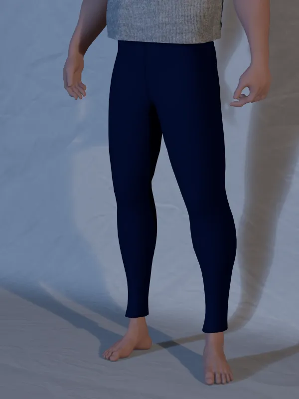 Single Color Tights 28-33 x 26 Navy Blue