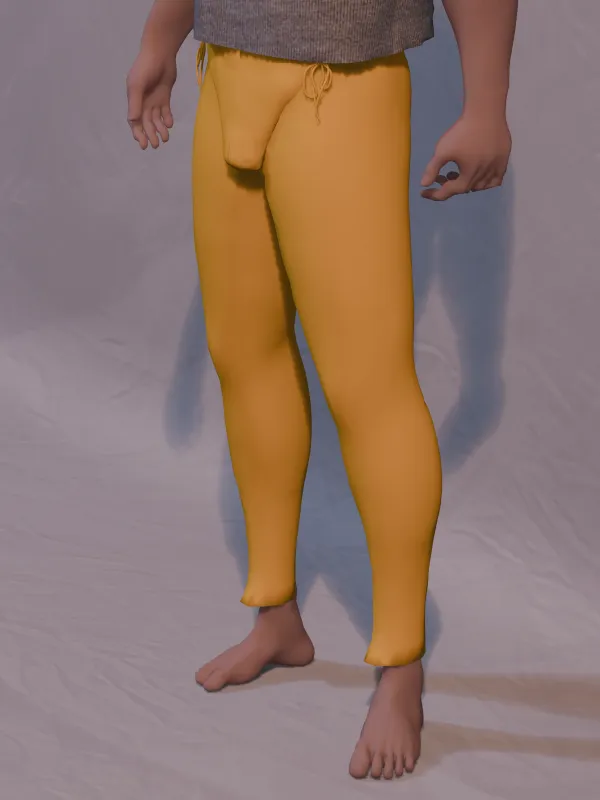 Single Color Tights 34-38 x 30 Yellow