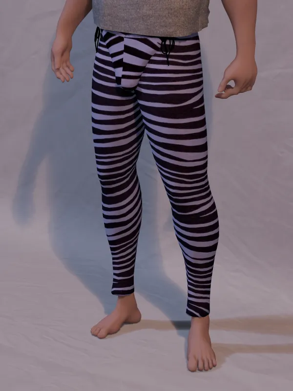 Black/Purple Tiger Stripes