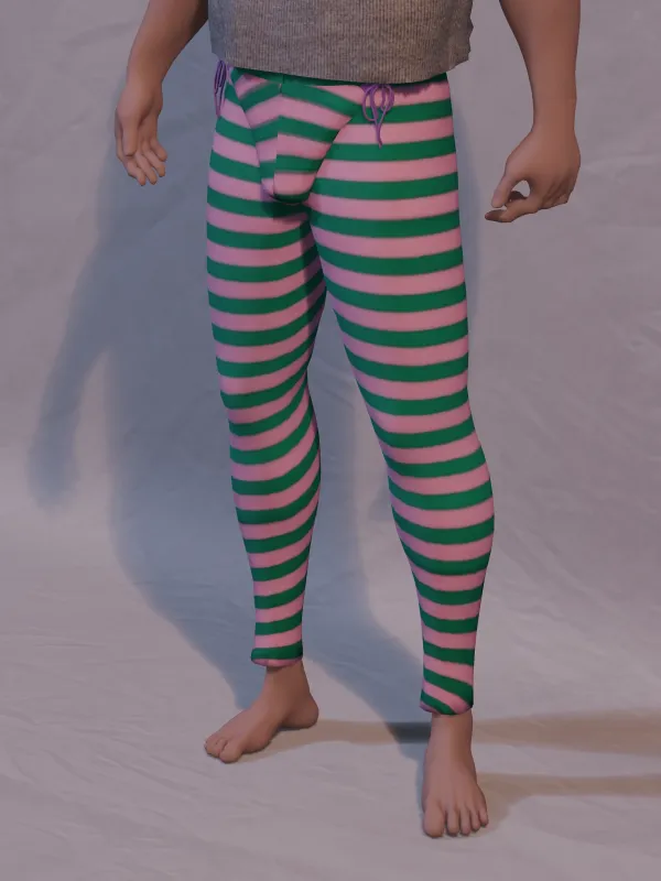 Green/Pink Stripes