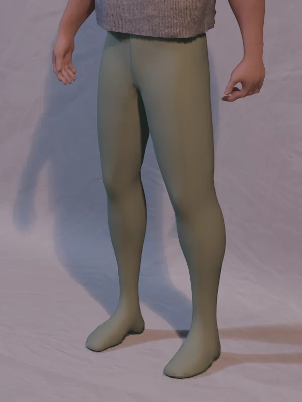 Single Color Tights - Green image 3