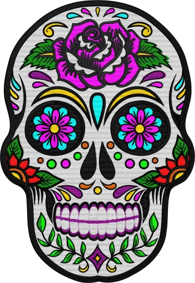 Pattern - White Sugar Skull